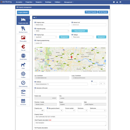 Booking management software Estar PMS software
